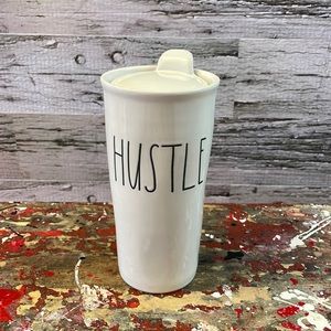 Rae Dunn Hustle Tumbler Traveler Mug